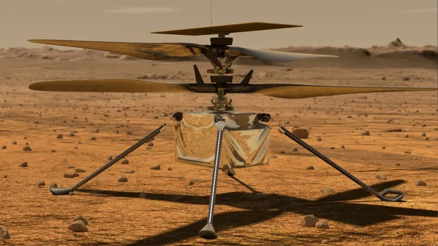 Mars’ta uçan helikopterler, havanın rengini değiştirebilir!