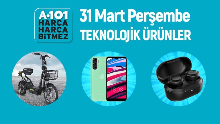 A101’e 31 Mart’ta gelecek teknolojik ürünler!