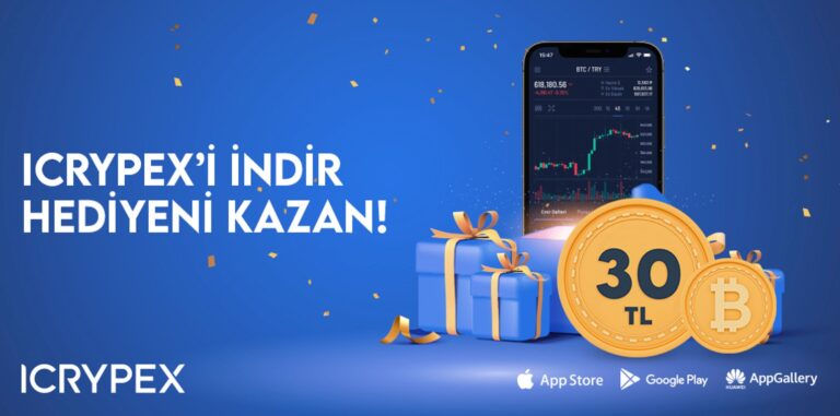 ICRYPEX, üye olan herkese Bitcoin hediye ediyor!