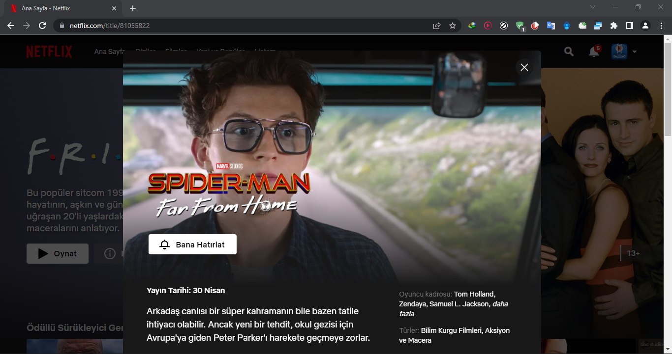 Spider-Man: Far From Home, Netflix'e geliyor! İşte tarih - ShiftDelete.Net