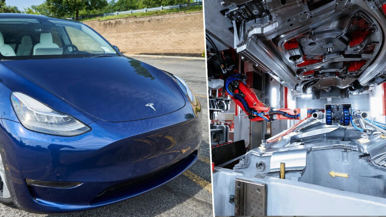 Tesla fabrikasından etkileyici drone görüntüleri!