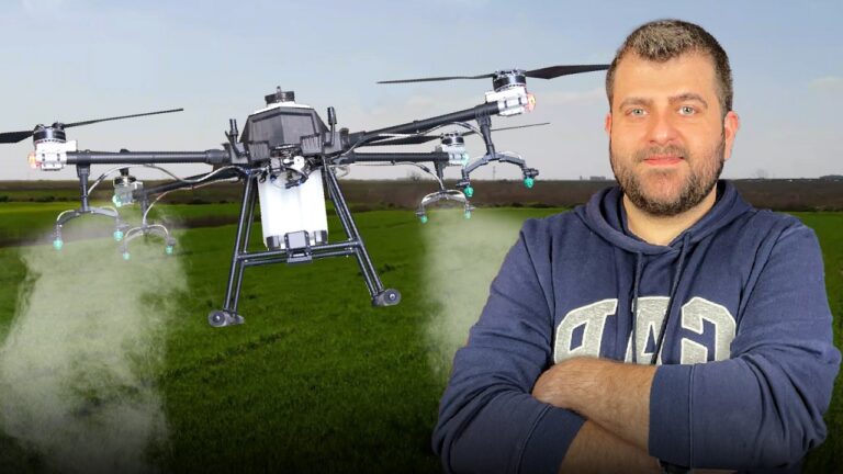 Yerli zirai drone ile tarımsal ilaçlama yaptık!