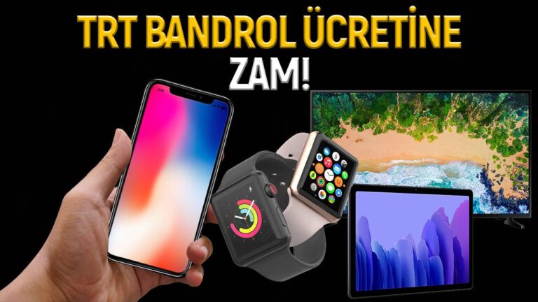 Akıllı telefon fiyatları artıyor: TRT bandrol ücreti zamlandı!