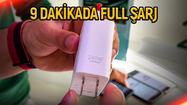 Pil ömrünü uzatan 240W hızlı şarj geliyor!