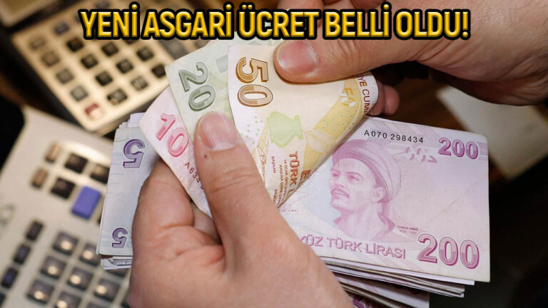 Asgari ücrete zam geldi!