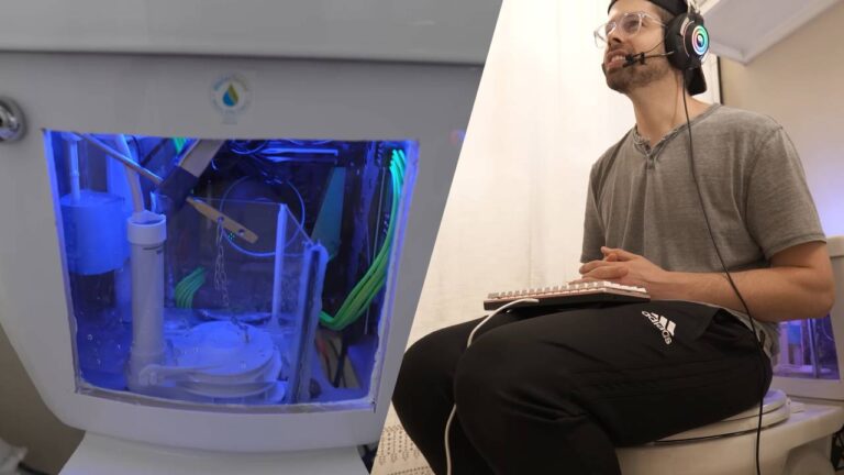 Bu da oldu! Klozeti oyun bilgisayarına çevirdiler