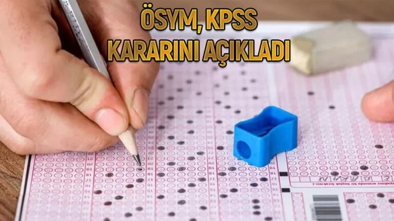 Son dakika! KPSS iptal edildi