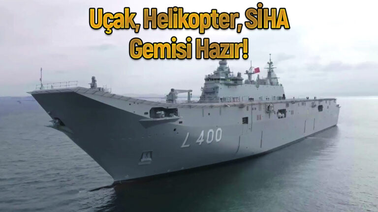 Deniz Kuvvetleri’nin amiral gemisi, son virajda görüntülendi!