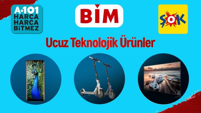 A101 ve BİM’de bu hafta! Ucuz teknolojik ürünler