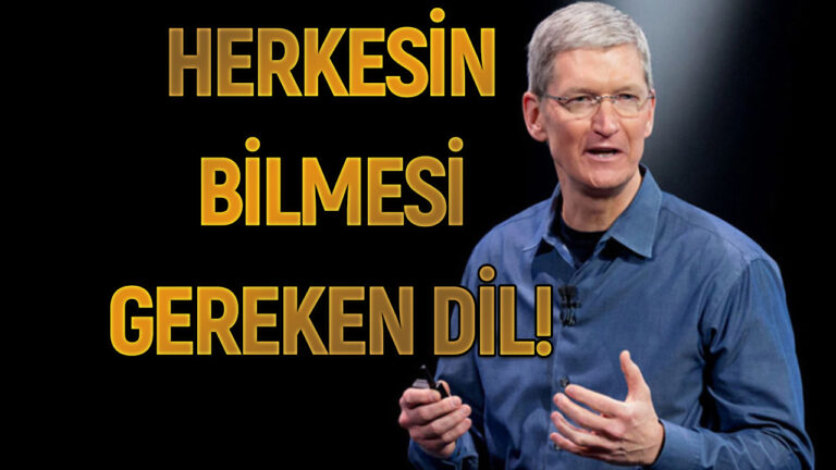 Tim Cook, herkesin öğrenmesi gereken dili açıkladı!
