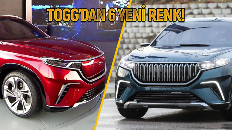 Seri üretime saatler kala Togg’un renkleri belli oldu!