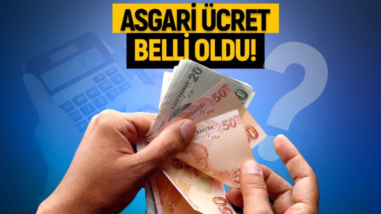 2023 yılı asgari ücret açıklandı! Yüzde 54 zam