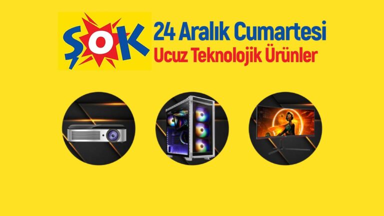24 Aralık’ta Şok’a gelen teknolojik ürünler