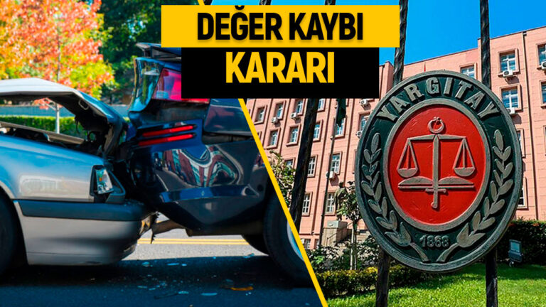 Yargıtay’dan trafik sigortasında emsal değer kaybı kararı!