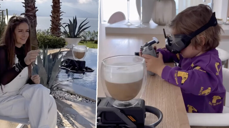 3 yaşındaki Zayn Sofuoğlu drone ile kahve dağıttı!