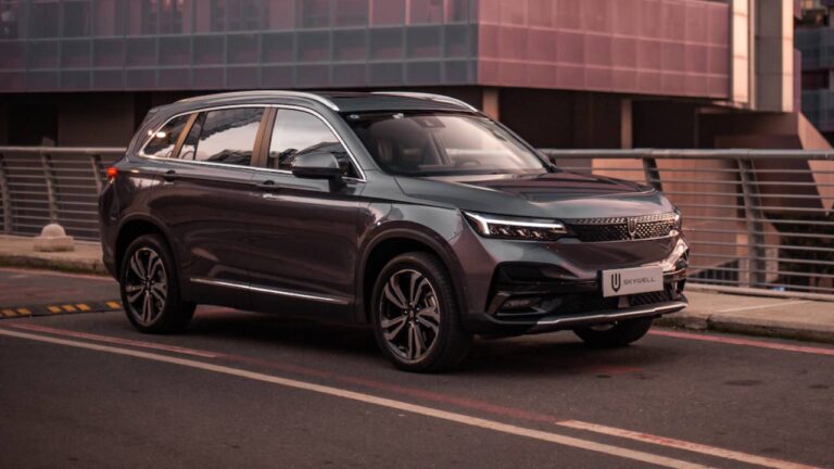 Skywell elektrikli SUV araç, aniden yanmaya başladı!