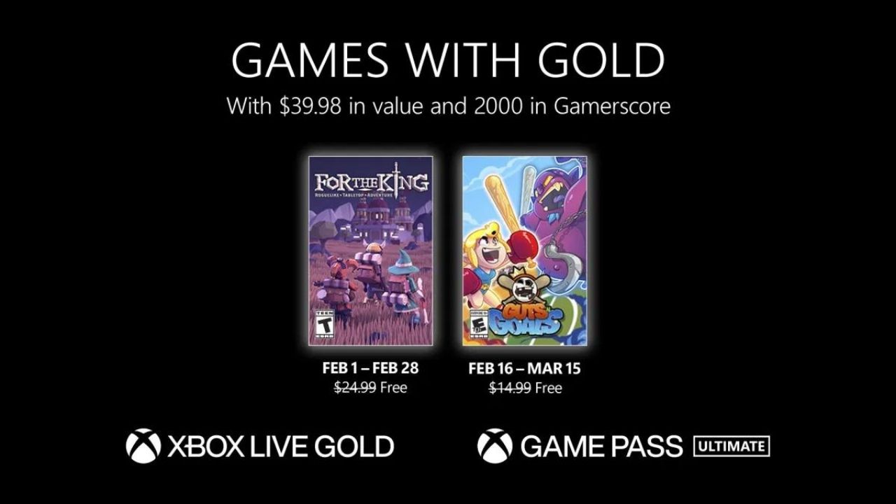 Xbox Live Gold Şubat ayı takvimi