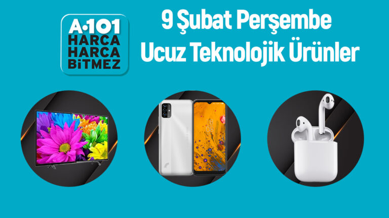 9 Şubat’ta A101’e gelen teknolojik ürünler!