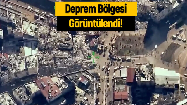 Deprem bölgesindeki yıkım Bayraktar Akıncı ve TB2 ile görüntülendi (Video)