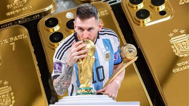 Messi’den takım arkadaşlarına altın kaplama iPhone hediyesi!