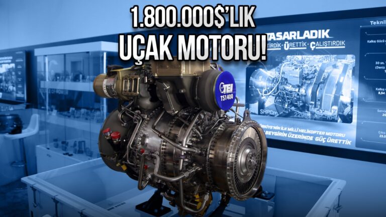 1.800.000$’lık uçak motorunu üreten Türk mühendisler Teknofest’te!
