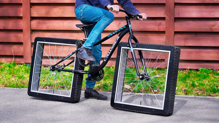 Kare tekerlekli bisiklet olur mu?