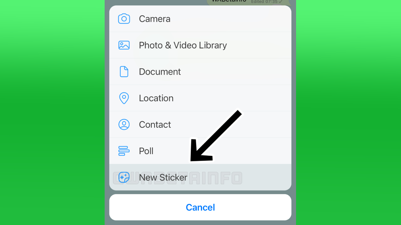 WhatsApp, resmi sticker'a çevirme özelliğini test ediyor!