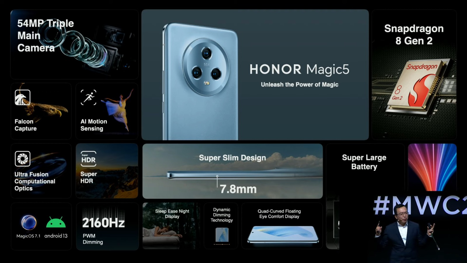 Honor Magic 5 IMDA veri tabanında