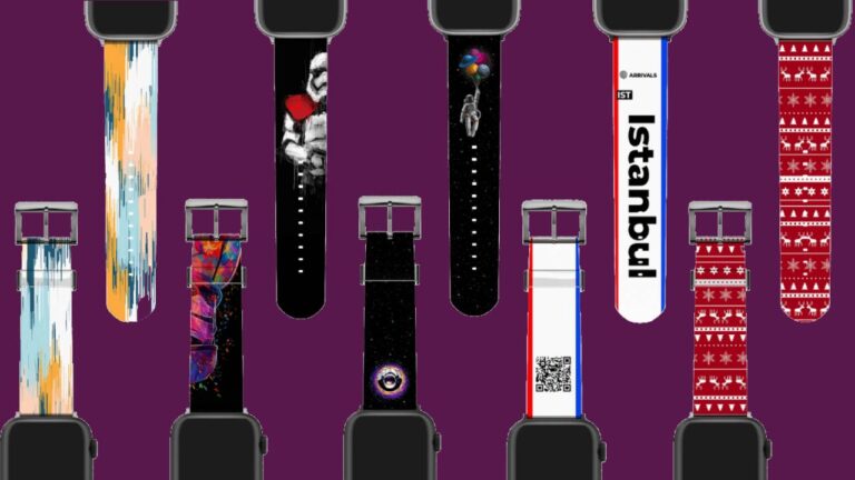 Apple Watch için UV baskılı kordonlar!