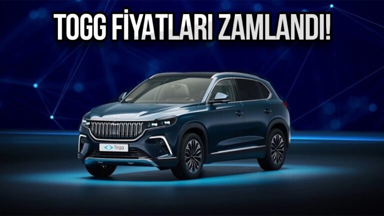 Togg için ilk zam haberi geldi! İşte yeni fiyatlar