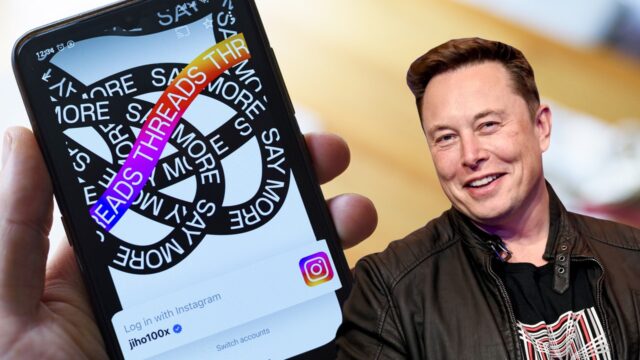 Threads description from Elon Musk: Don't go to fake Instagram!