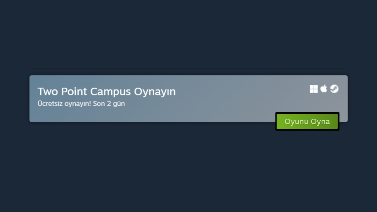 Steam ücretsiz oyun: Two Point Campus