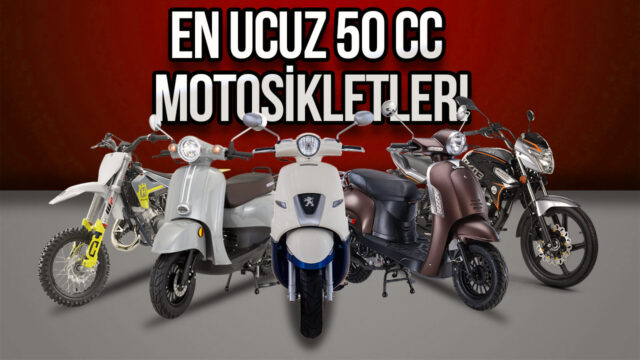 Türkiye’de satılan en ucuz 50 CC motosikletler!