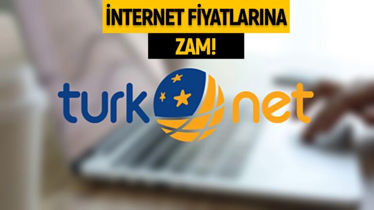 TurkNet zam yaptı: Yeni ve eski kullanıcılar için fiyatlar!
