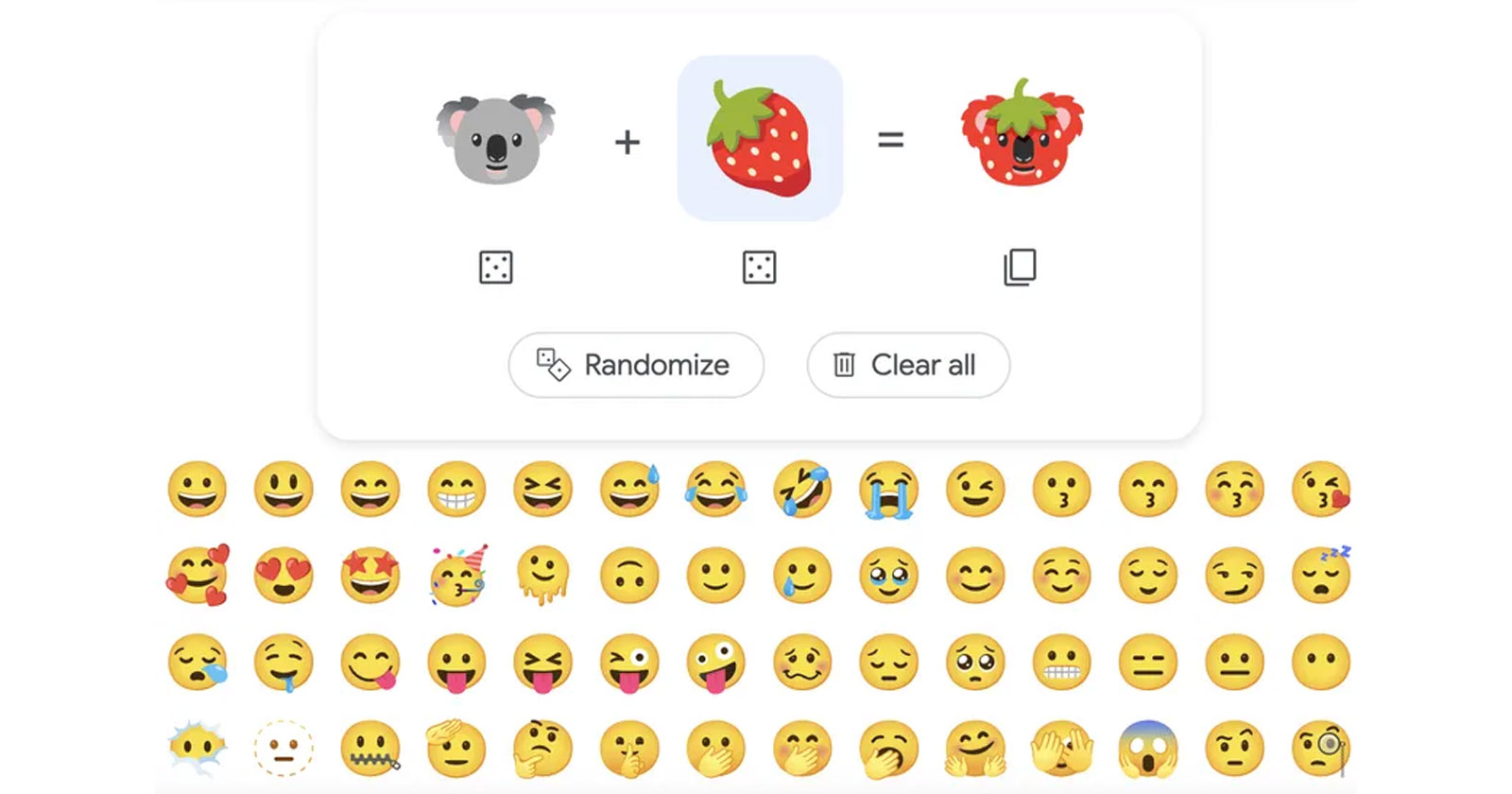 google emoji birleştirme