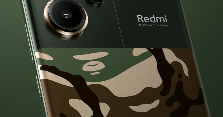 Redmi Note 13 Pro+ kamuflaj desenli özel tasarımı ortaya çıktı
