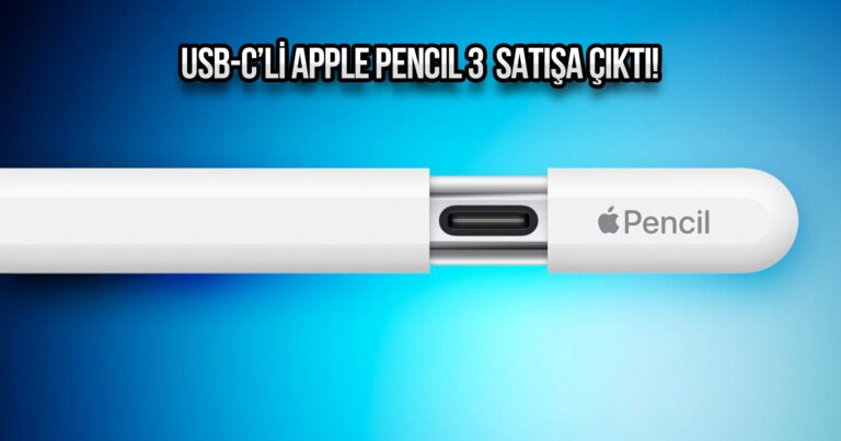 Uygun fiyatlı USB-C’li Apple Pencil 3 satışa çıktı!