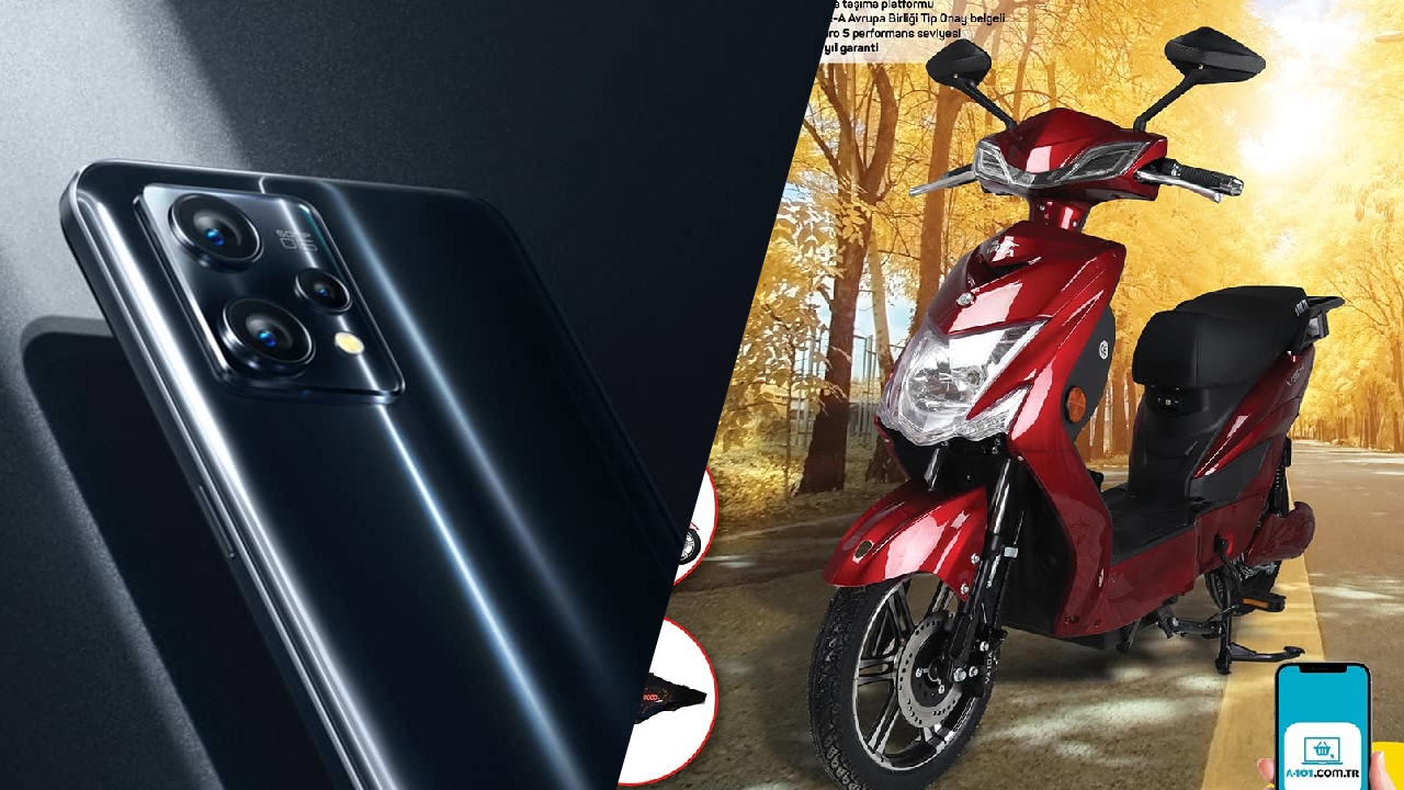 A101 'e elektrikli motorlu bisiklet ve Realme akıllı telefon geliyor!