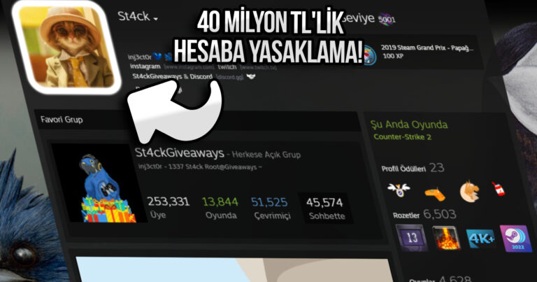 Valve, 40 milyon TL’lik Steam hesabını banladı!