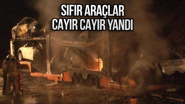 Tesla Model Ys, fresh from the factory, caught fire in Istanbul!  (Video)
