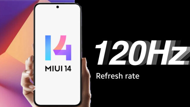 New MIUI 14 update from Xiaomi: 120Hz screen refresh