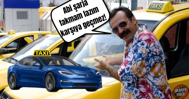 Abi şarja takmam lazım karşıya geçmez: Elektrikli taksiler geliyor