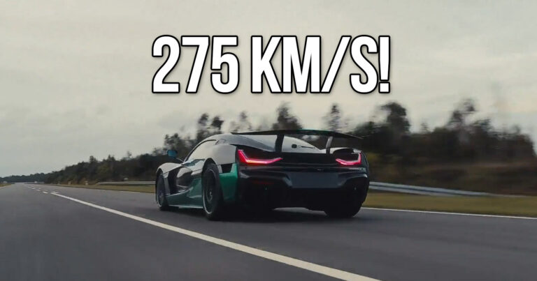 Geri viteste ulaştığı hız ile dünya rekoru kıran araba: Rimac Nevera