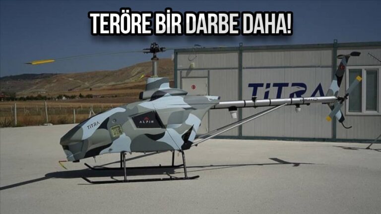 Terörle mücadelede bir ilk! İnsansız helikopter Irak’ta görev aldı