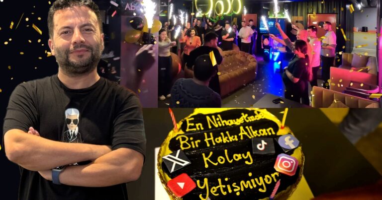 Ofiste Hakkı Alkan’a doğum günü sürprizi!
