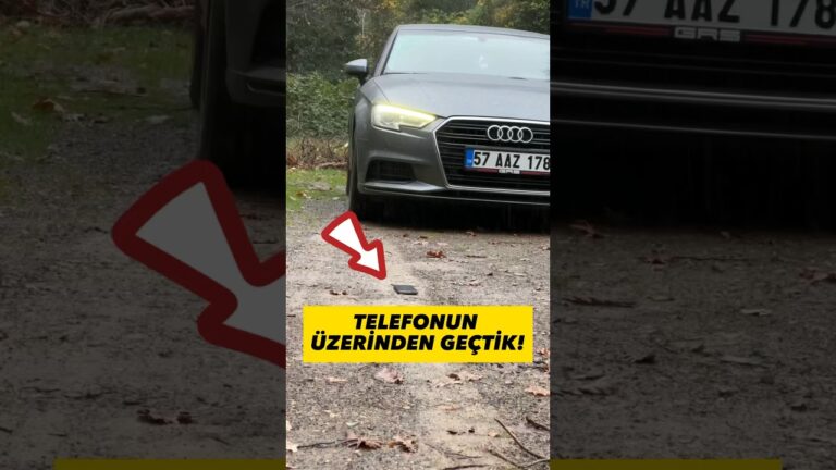 Telefonun üzerinden araba ile geçtik!