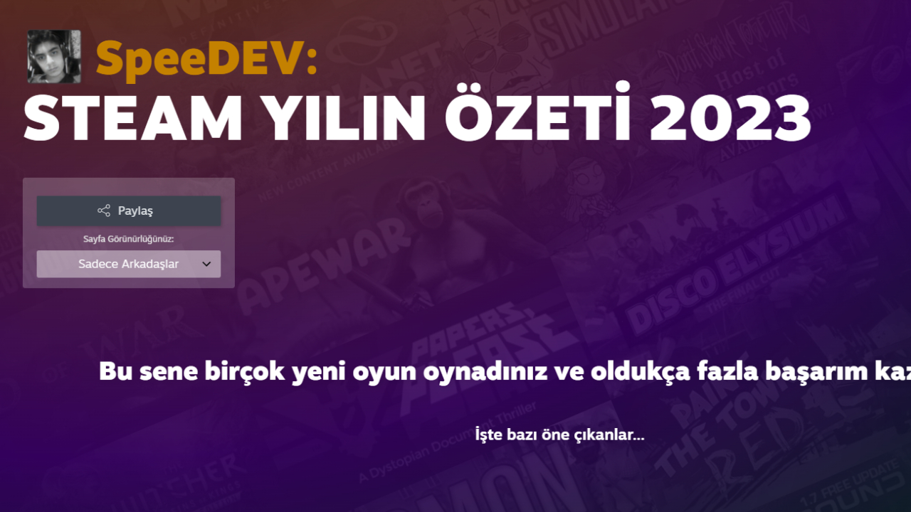 Steam Yılın Özeti 2023 yayında! Nasıl bakılır?