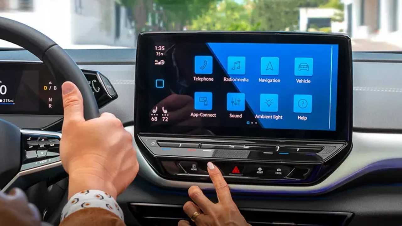 Volkswagen ID2.all, Volkswagen fiziksel düğme, Volkswagen dokunmatik ekran