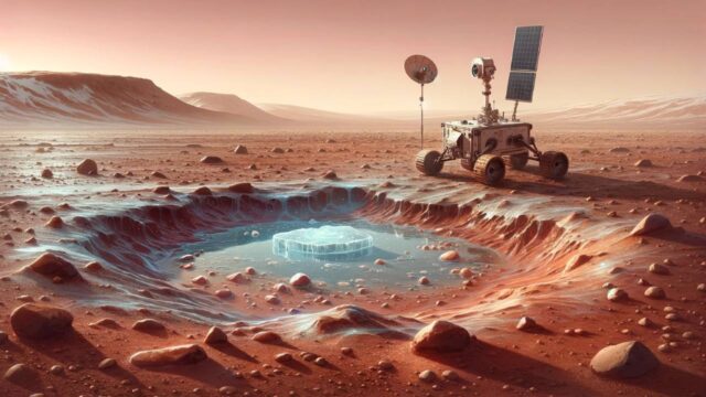 Mars için küçük insanlık için büyük! Mars yüzeyinde su rezervi bulundu!