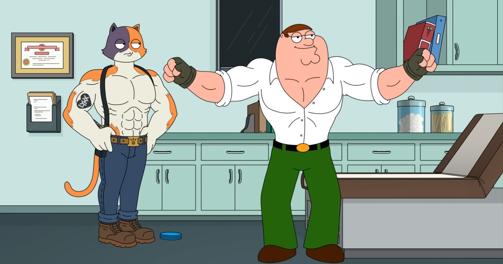 Family Guy ana karakteri Peter Griffin, Fortnite’da neden kaslı